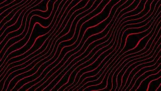 Red Wavy Line Background Animation | Black Screen | 4K Seamless Loop
