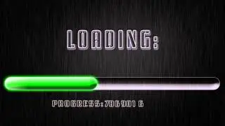 Loading Bar - Green Color file loading effect