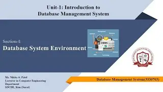 Database System Environment | Unit-1 | Lecture-3