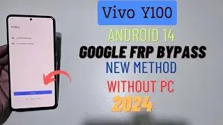 Vivo Y100, Remove Google account, Android 14, Funtouch OS 14 without PC