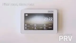 Filter reset, alarm reset (ST-SA-Control) PRV quick instructions