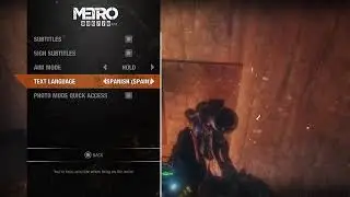 Metro Exodus MENU