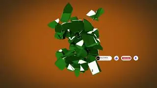 4K Viddyoze Animation Samples Fractured Countdown