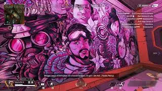 INTERACTION OF ALL THE REST OF THE LEGENDS WITH THE RAMPART PAINTING IN BIG MAUDE / Apex Legends