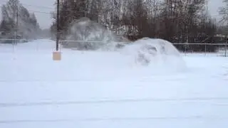 WRX sliding in snow.