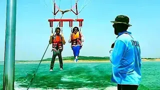 Parasailing at Mangla Dam Pakistan🪂🪂|| Sohail and I had an amazing adventure together 😃🤗 ||