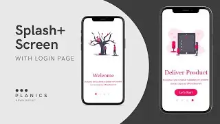Splash Screen with Login page in Adobe XD  | 2020.
