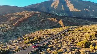 Drone Flight near the highest mountain of Tenerife