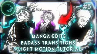 cool manga edit transitions like me! || easy alight motion tutorial || shake+preset xml || #5
