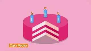 Cake Vector: Illustrator CC