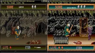 LETS SEE & HEAR ARCADE & SEGA MEGADRIVE SPLATTER HOUSE MEGA HOMEBREW By Cyberdous