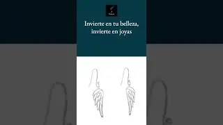 Aretes de plata certificada alas de ángel