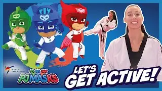 PJ Masks Get Active! | Learn Speed Side Kick with Bianca Walkden | PJ Masks X World Taekwondo
