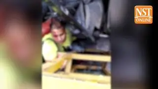 Mid Valley bridge collapse: Worker has emergency leg amputation at site