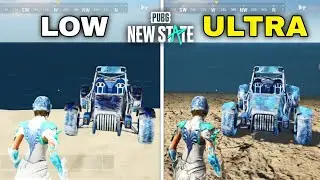 PUBG NEW STATE MOBILE Battle Royale - Low vs Max Ultra (Graphics Comparison)