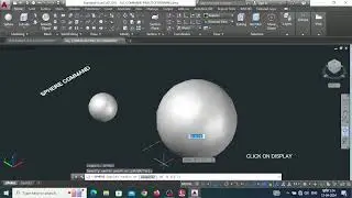Sphere command ( how to create a ball in autocad 3d) autocad 3d