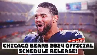 Chicago Bears OFFICIAL 2024 Schedule RELEASED! GAME BY GAME ANALYSIS!