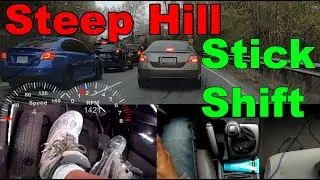 (102) driving up a mountain in traffic with stick shift