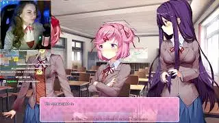 Психологические ужасы в компании 2D тян  👀 Doki Doki Literature Club! Часть 1.