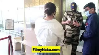 Cricketer Virat Kohli and Bollywood actor and actress spotted in Mumbai airport