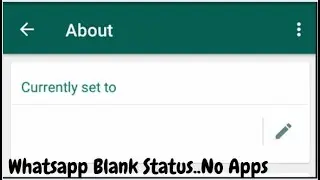 How to set blank WhatsApp status | whatsapp blank status | How to set blank WhatsApp status 2024
