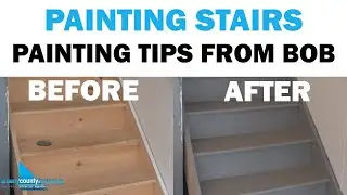 Tips & Tricks For Painting Stairs - Stringers, Risers, & Treads | DIY