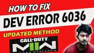 Dev Error 6036 