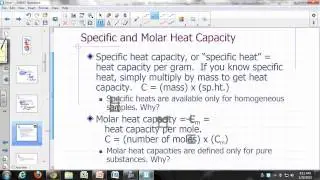 Physical Chemistry Lecture: Heat, part 1