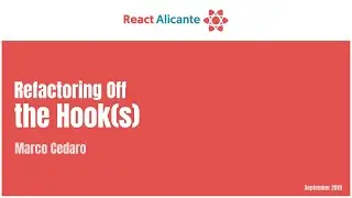 Refactoring off the hook(s) - MARCO CEDARO