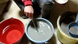 ややこしい釉薬掛けをした　　　　 A ceramist