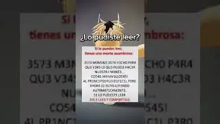 Lo pudiste leer?