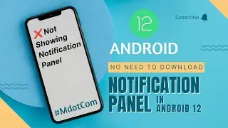❌ No need to download Notification Panel in Android 12 | M dot com|