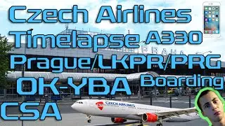 [Iphone 6] Timelapse at Airport | Airbus A330 | CSA | OKYBA