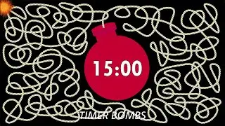 15 Minute Red Timer Bomb | Cartoon Explosion