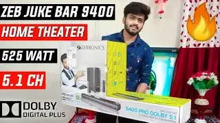 Zebronics 5.1 Juke BAR 9400 pro Dolby | Unboxing and sound test