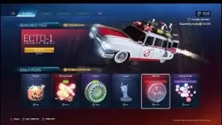 Rocket leage item shop!|giveaway when i hit 20 subscribers!!!|ECTO-1 car body!