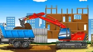 Строительная техника, мультик про машинки для детей