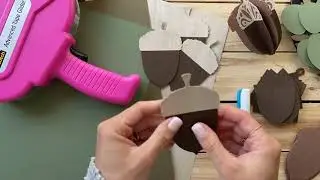 Assembling Acorn Centerpiece