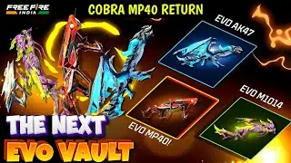 Next Evo Vault Event, Cobra Mp40 Return 🥳🤯| Free Fire New Event| Ff New Event |New Event Free Fire