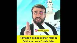 RAMAZAN ayinda qilinan NAMAZ