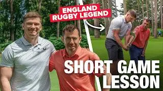 Dan gives a golf lesson to England rugby legend Owen Farrell!