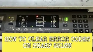 HOW TO CLEAR ERROR CODES ON SHARP 5516N || HIW TO ENTER SERVICE MODE ON SHARP 5516 N 