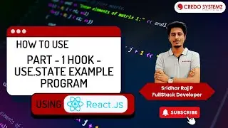 How to Use the useState Hook in React Part 1 | React JS for Beginners #credosystemz #reactjs #coding