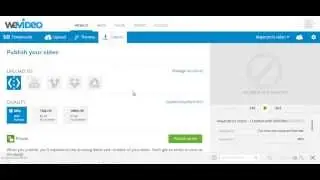Como exportar videos en WeVideo.com