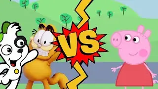 M.U.G.E.N. Battles | Garfield/Doki vs Peppa Pig