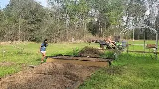 Working in the yard