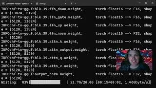 Converting Safetensors to GGUF (for use with Llama.cpp)