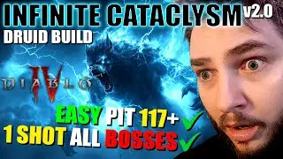Diablo 4 - Infinite Cataclysm v2.0 Druid Build (S Tier VERY STRONG) Best Season 7 Druid Build!