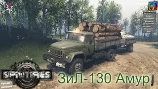 SpinTires. Мод: ЗиЛ-130 Амур. (Ссылка на мод в описании)