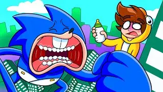 SHIN SONIC es el PEOR BEBÉ 😭 en Minecraft 🍼😱